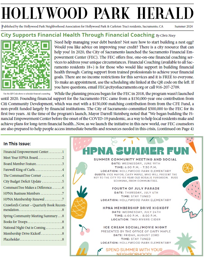 Hollywood Park Herald Summer 2024